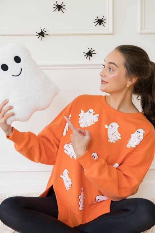Sequin Ghost Sweatshirt, Orange - 0913-64-Edit.jpg