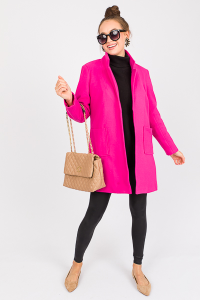 Penelope Coat, Hot Pink