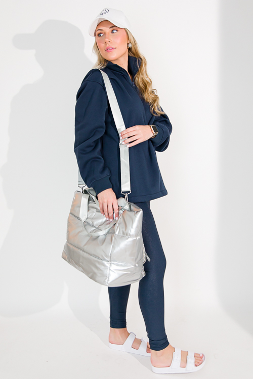 Comfy Cozy Half Zip, Navy