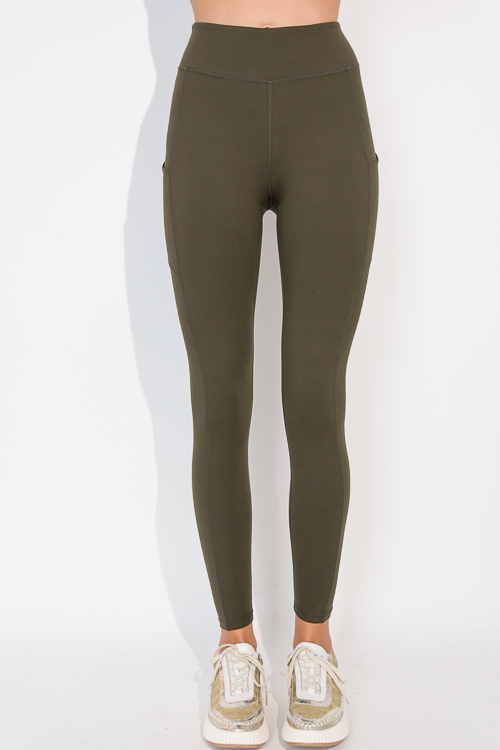 Side Pocket Butter Legging, Olive