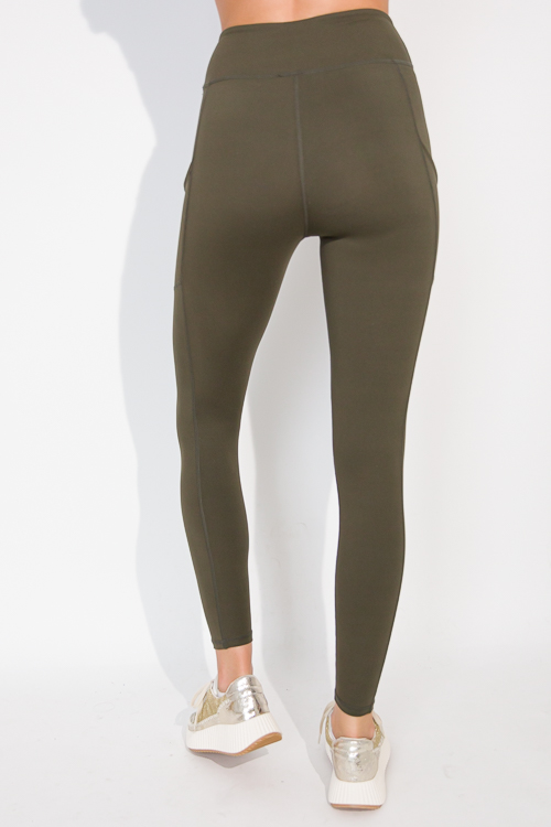 Side Pocket Butter Legging, Olive
