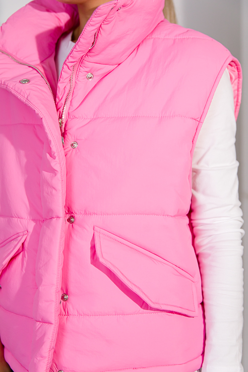 Pillow Bubble Vest - Pink