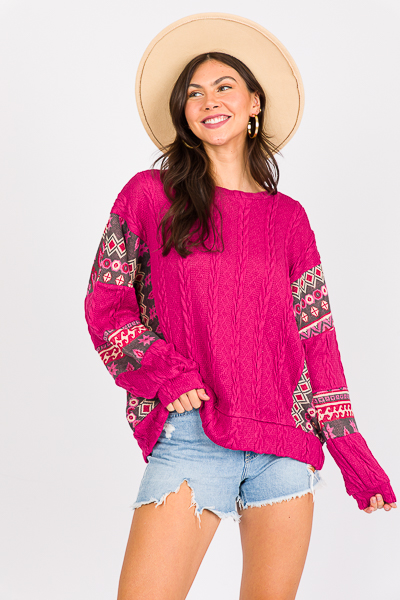 Magenta In The Mountains Tunic