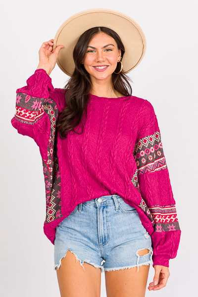 Magenta In The Mountains Tunic