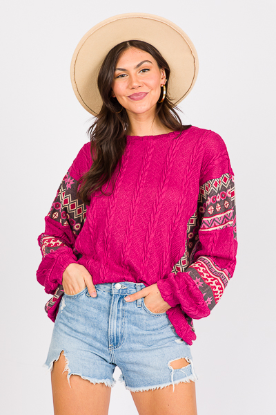 Magenta In The Mountains Tunic