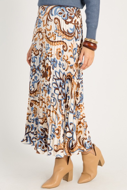 Pleated Print Maxi Skirt, Ivory - 0915-96.jpg
