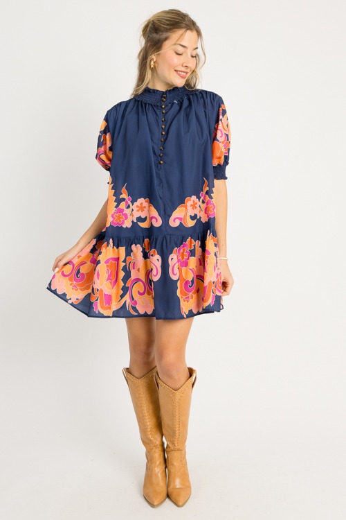 Jada Printed Dress, Navy - 0916-101.jpg