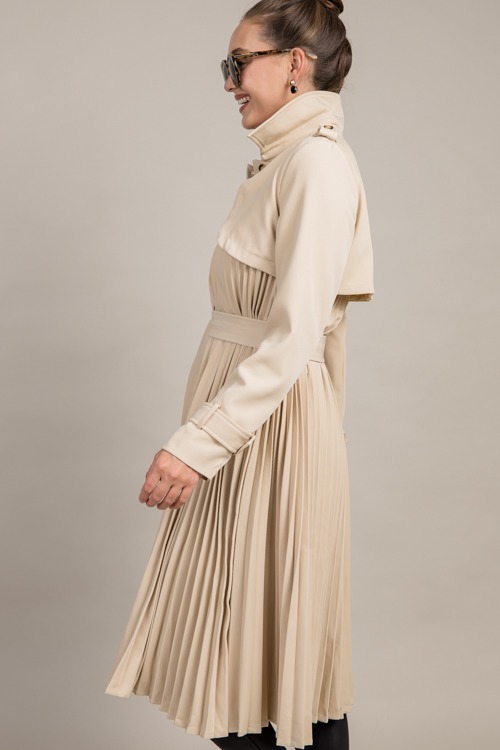 Pleated Trench Coat, Beige - 0916-107.jpg