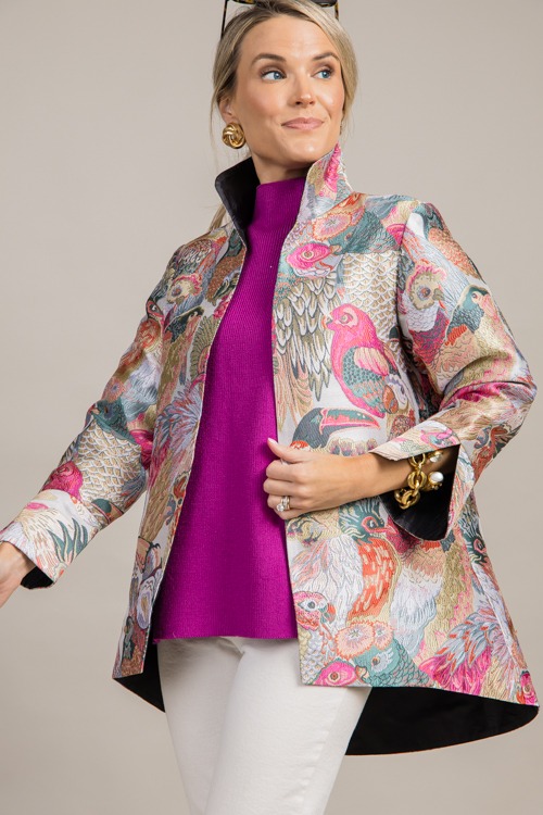 Brocade Birds Jacket, Multi