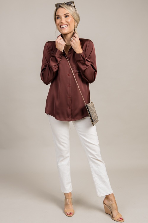 Satin Button Down, Chocolate - 0916-137.jpg