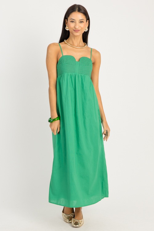 Stitched Bustier Midi, Emerald - 0916-25.jpg