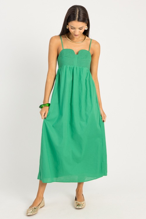 Stitched Bustier Midi, Emerald - 0916-26.jpg