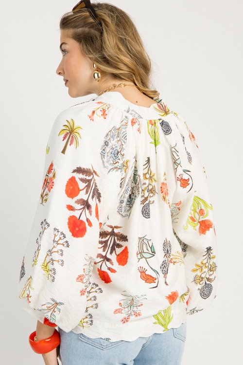 Scallop Trim Floral Top, Cream - 0916-3.jpg