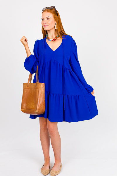 Essential Babydoll Dress, Royal