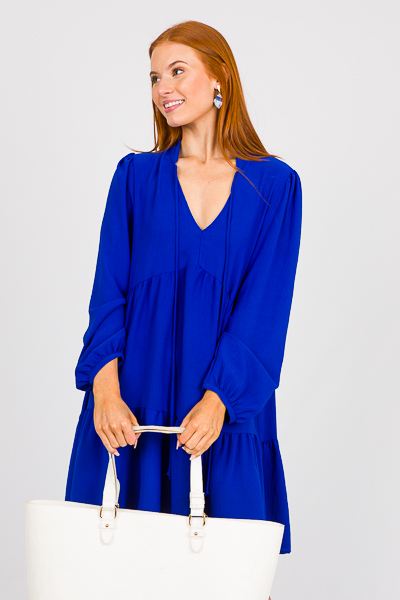 Essential Babydoll Dress, Royal