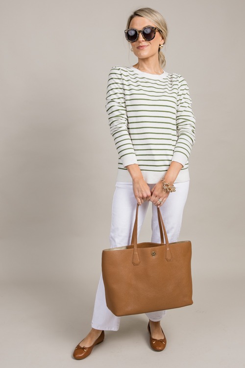 Landon Stripe Sweater, White/Green - 0916-41.jpg