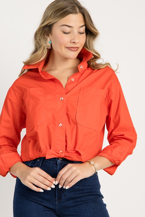 Tie Hem Shirt, Tomato Red - 0916-41.jpg