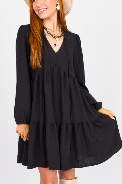 Essential Babydoll Dress, Black