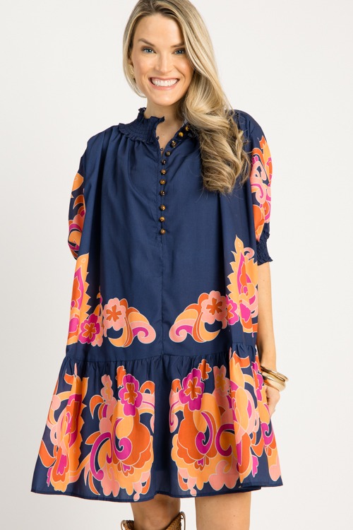 Jada Printed Dress, Navy - 0916-96h.jpg