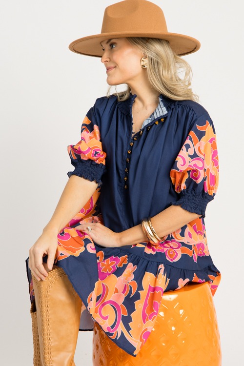 Jada Printed Dress, Navy - 0916-99.jpg