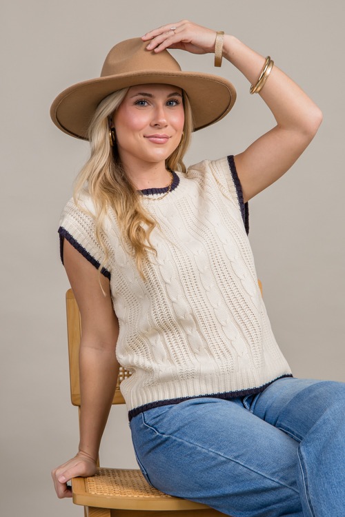 Coco Contrast Trim Sweater, Ivory - 0917-104.jpg