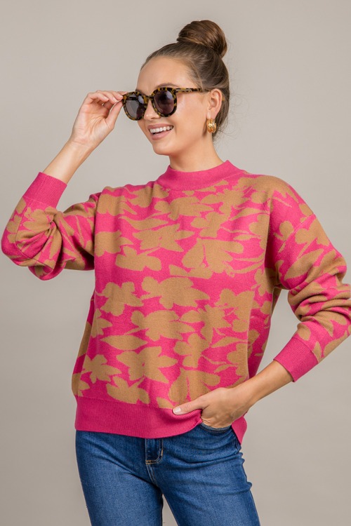 Joy Floral Sweater, Mag/Taupe - 0917-109.jpg