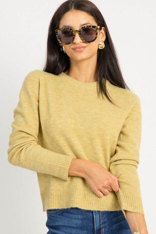 Crew Neck Sweater, Dijon