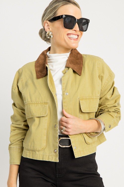 Suede Collar Jacket, Chartreuse - 0917-152.jpg
