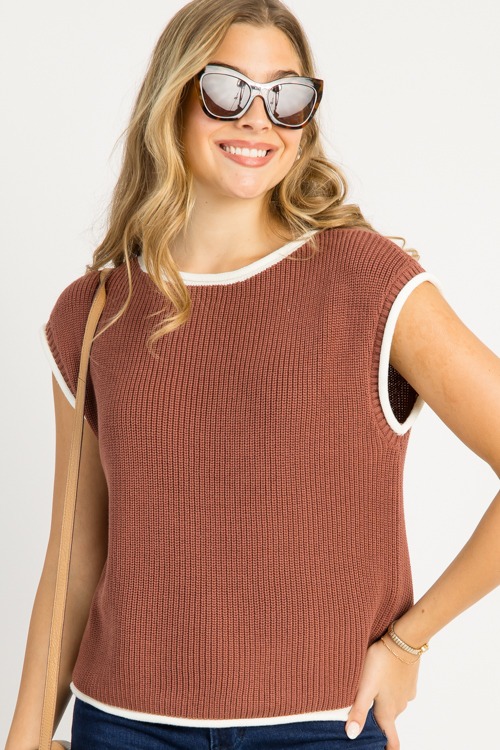 Contrast Edge Sweater Vest, Irish Coffee - 0917-20.jpg