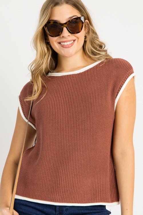 Contrast Edge Sweater Vest, Irish Coffee - 0917-21.jpg