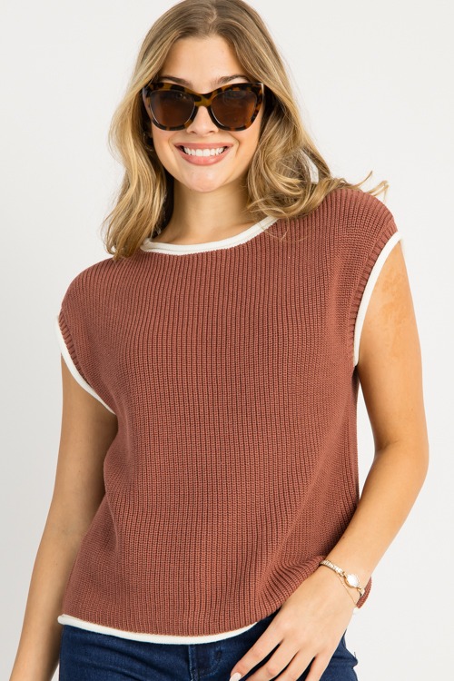 Contrast Edge Sweater Vest, Irish Coffee - 0917-22.jpg