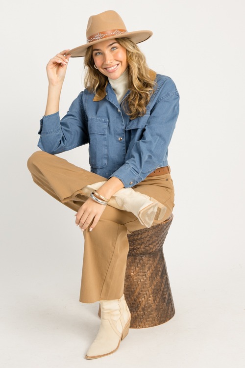 Raw Hem Wide Leg Pants, Pecan - 0917-63.jpg
