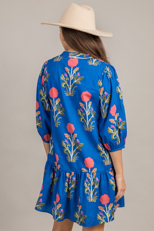 Flower Shop Button Dress, Blue - 0917-78.jpg