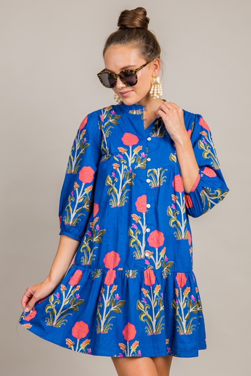 Flower Shop Button Dress, Blue - 0917-80.jpg