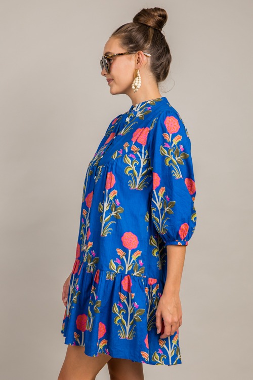 Flower Shop Button Dress, Blue - 0917-82.jpg