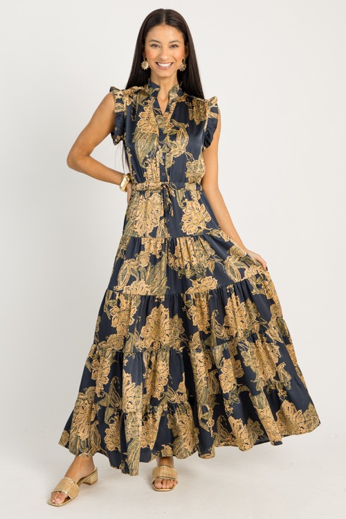 Captivating Floral Maxi, Ink Multi