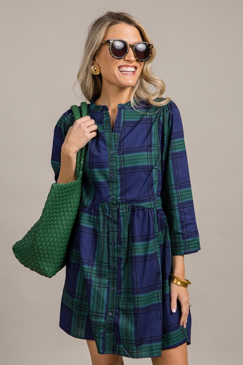 Harris Plaid Dress, Navy Green - 0918-108.jpg