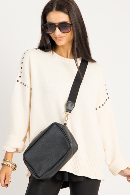 Studded Oversize Sweater, Off White - 0918-109.jpg