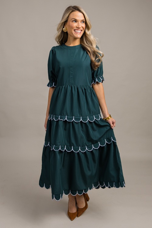 Scallop Contrast Midi, Hunter Green - 0918-129.jpg