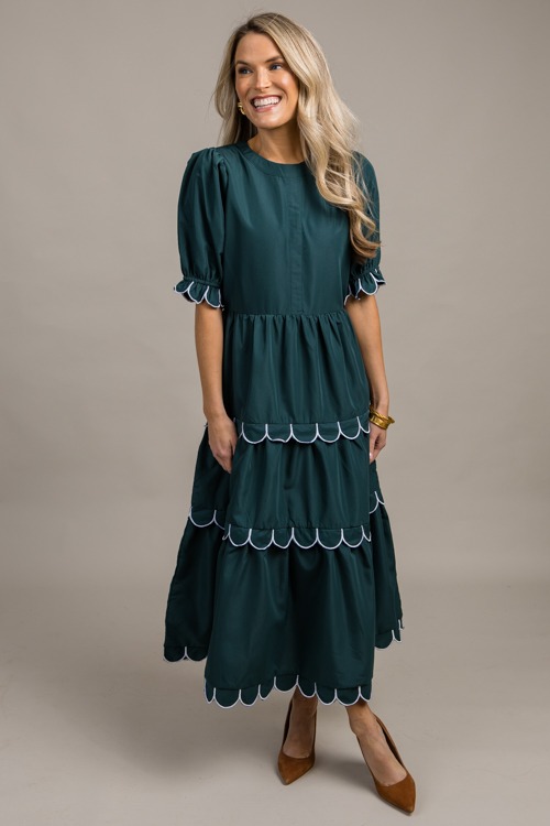 Scallop Contrast Midi, Hunter Green - 0918-131.jpg