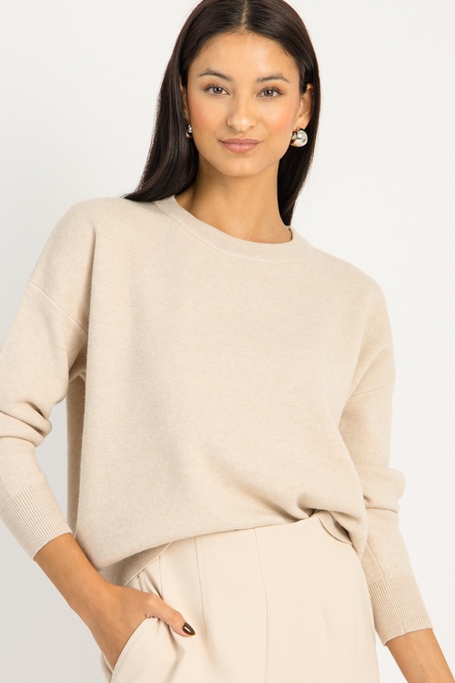 Weston Sweater, Cream Beige