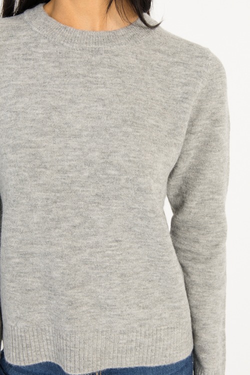 Crew Neck Sweater, Heather Grey - 0918-45.jpg