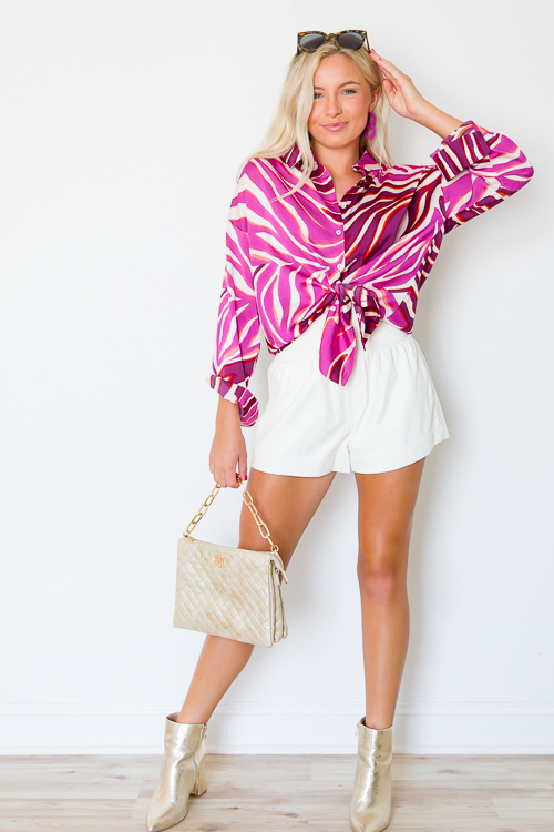 Bold Personality Shirt, Magenta