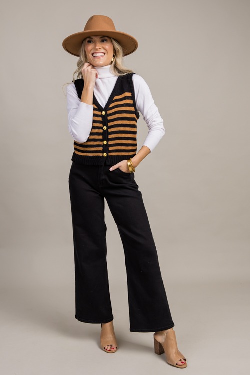 Helen Stripe Vest, Black/Camel - 0918-54.jpg