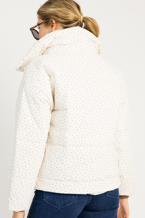 Ditsy Floral Puffer Jacket, Cream - 0918-69.jpg