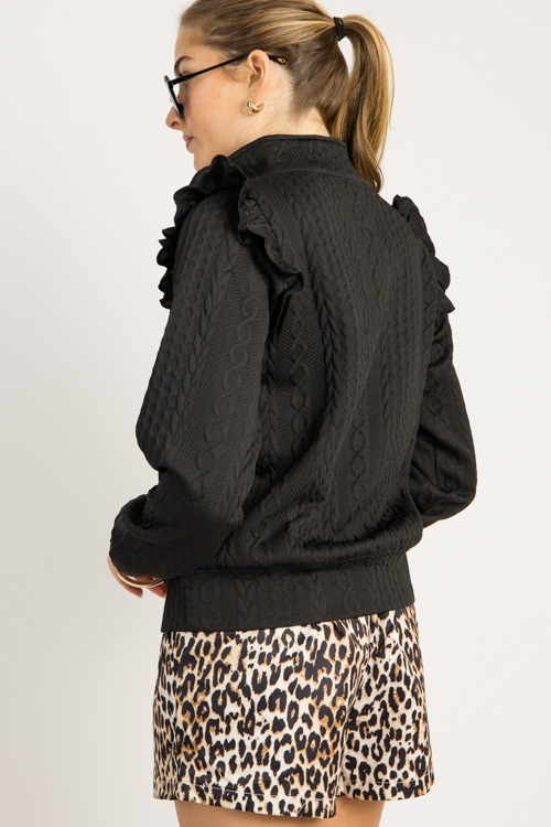 Preppy Texture Half Zip, Black - 0919-100.jpg