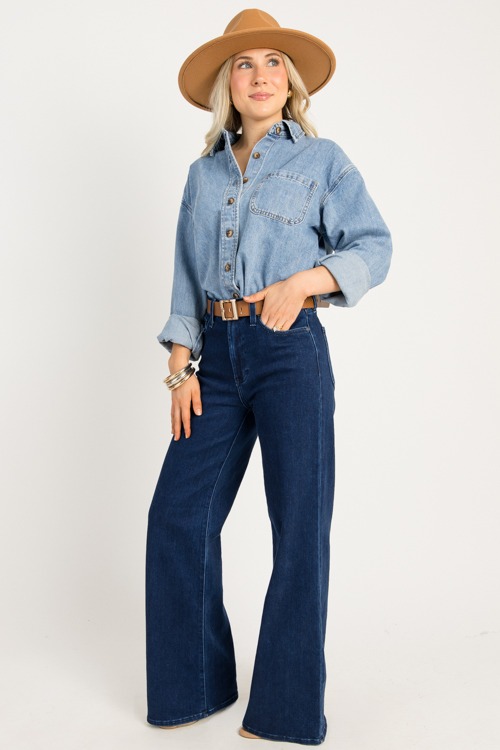 Raw Hem Denim Shirt - 0919-101p.jpg