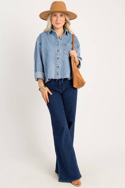Raw Hem Denim Shirt - 0919-107.jpg