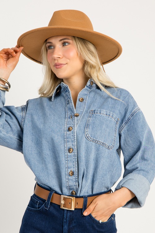 Raw Hem Denim Shirt - 0919-108.jpg