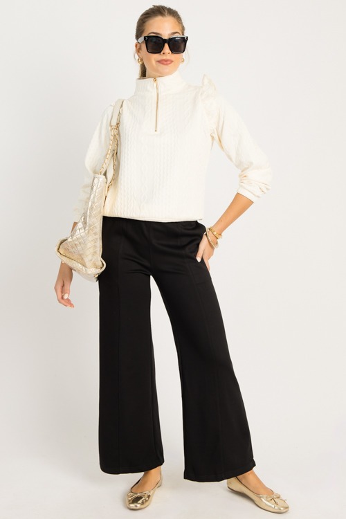 Preppy Texture Half Zip, Ecru - 0919-111.jpg